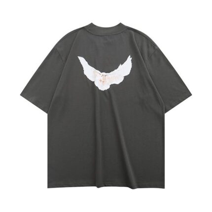 Kanye YZY GAP Dove Of Peace Season 6 Oversized Black T-Shirt